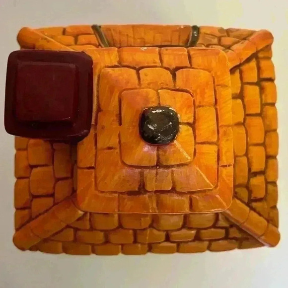 Vintage 70s made in Japan for K  Mart fairytale cottage ceramic cookie jar - Picture 9 of 11